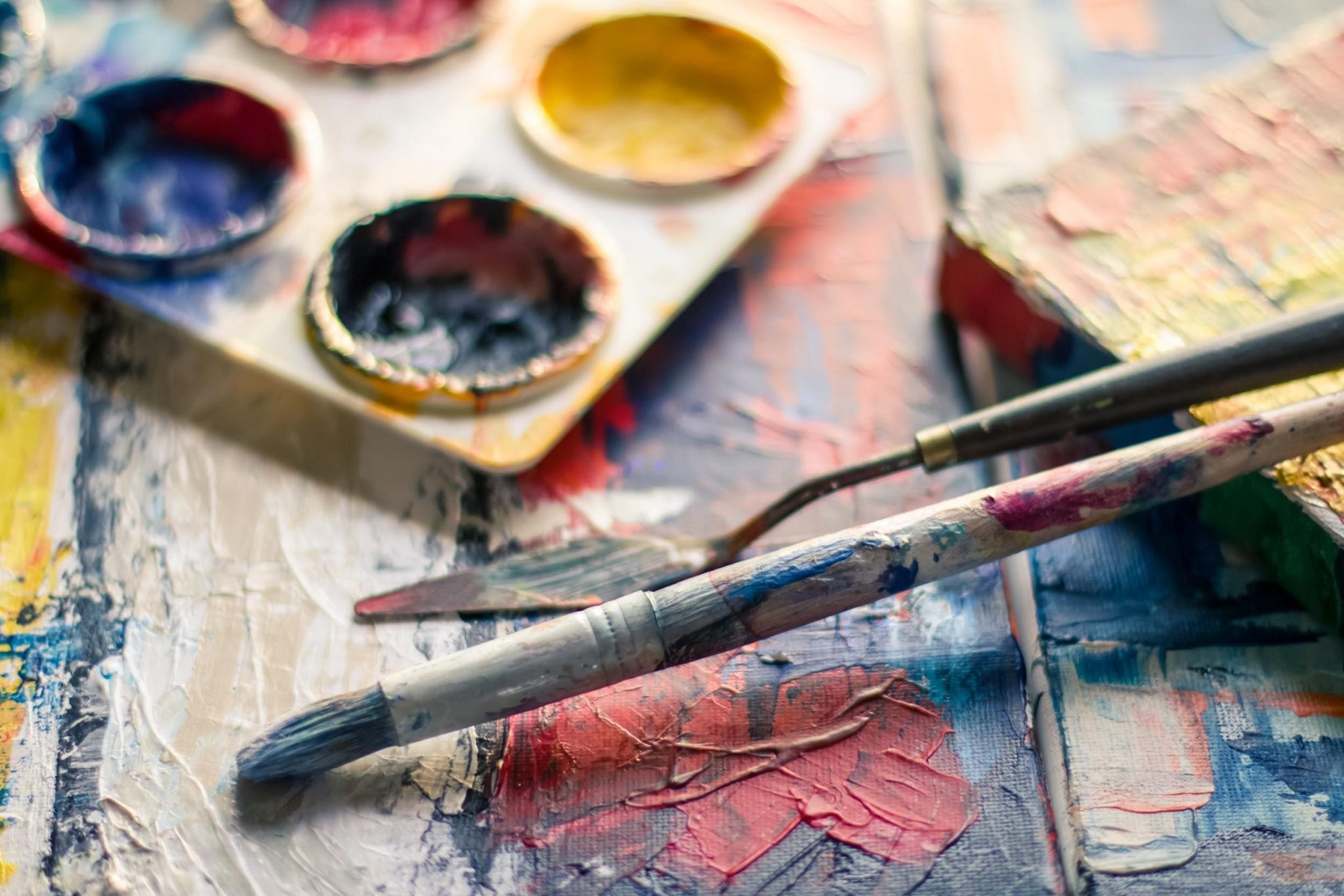 painting during the weekend to destress